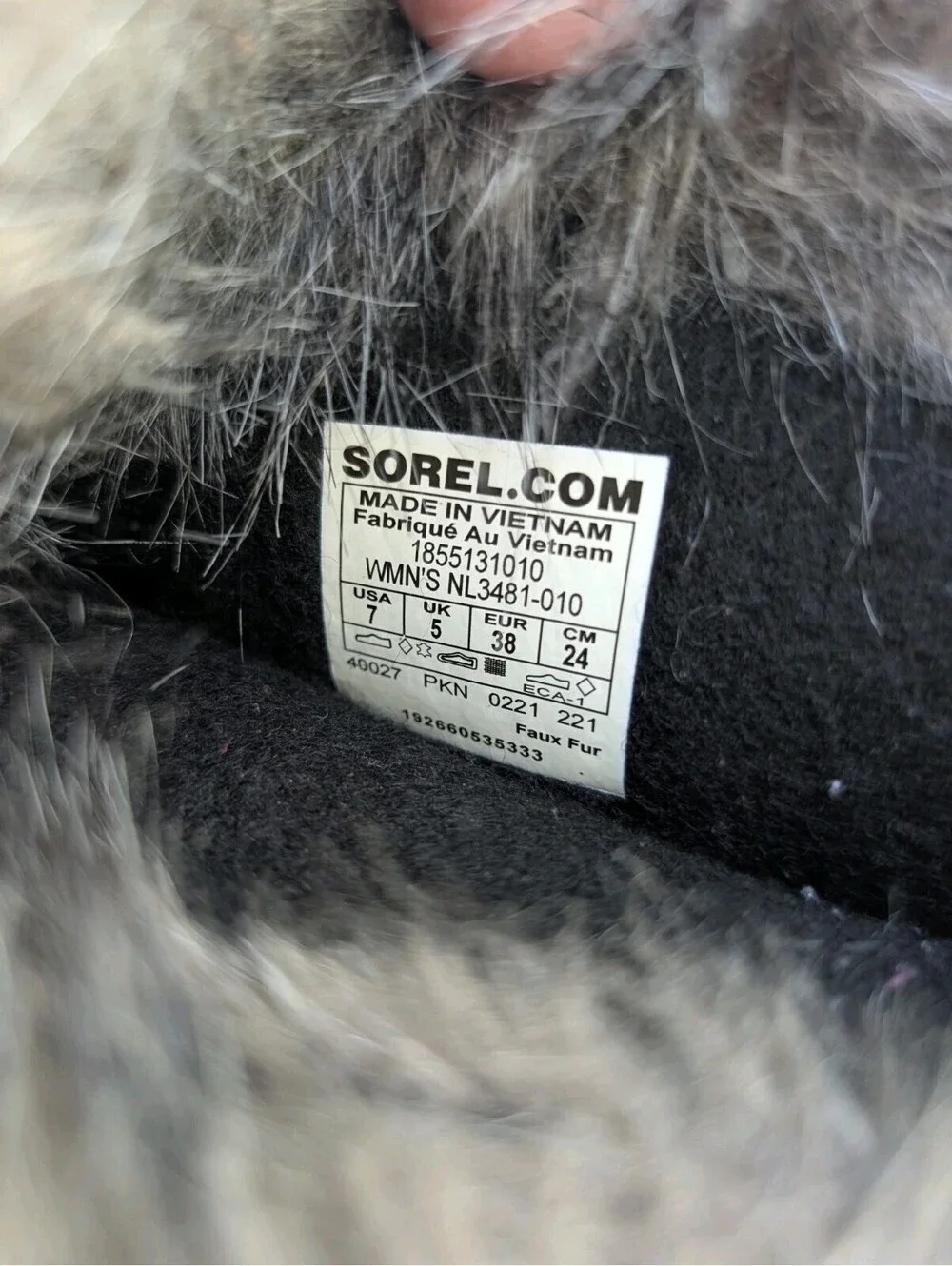 SOREL Joan Of Arctic Waterproof Boots Womens Size 7 Snow Rain Winter Faux Fur